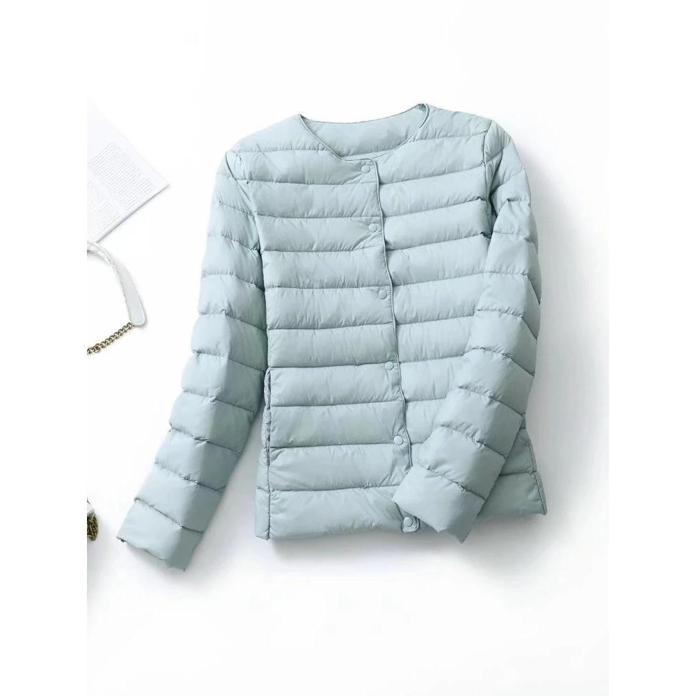 Ultraleichte Daunenjacke für Damen, mattes Gewebe, leichte Jacke, warm, winddicht, Parka, Damen-Daunenjacken plus Mäntel XXXL blau