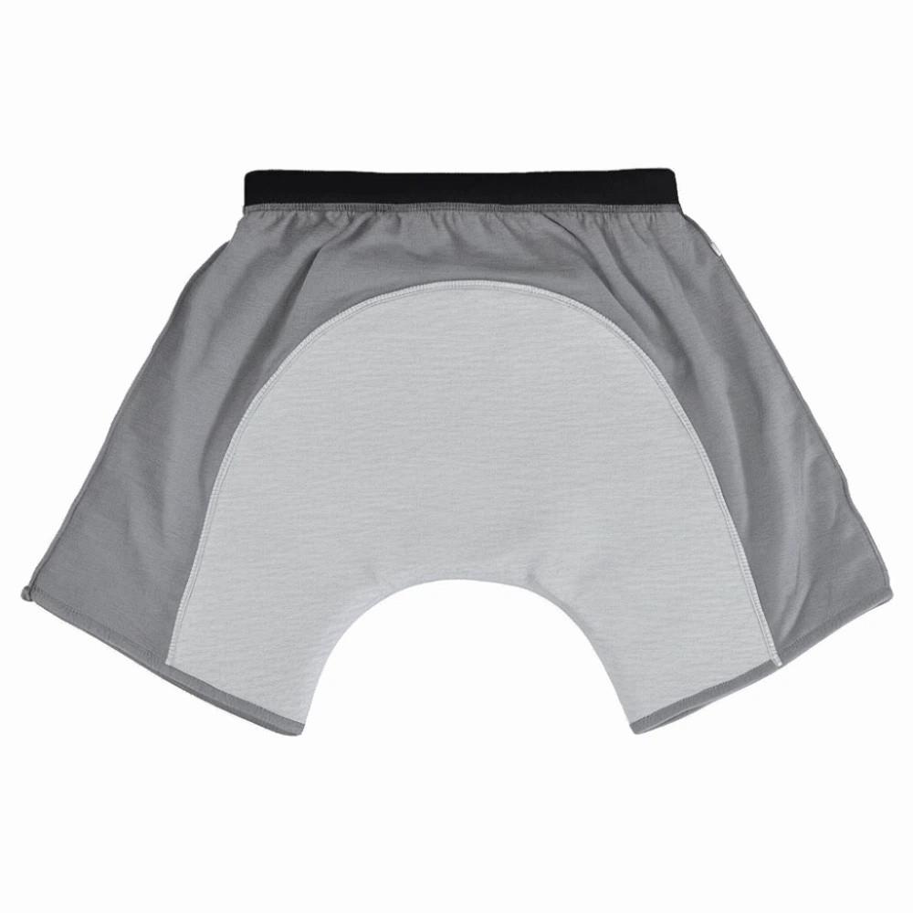 Auslaufsichere Waschbare Windel Elastische Saugfähige Unterhosen Graphen Erwachsenenwindelhosen Altenpflege XXL grau