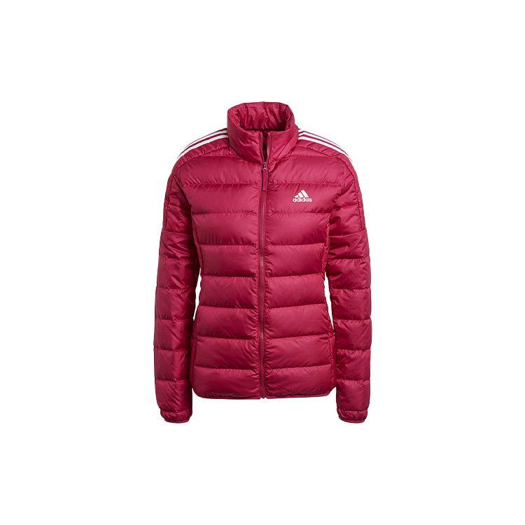 Adidas Stehkragen Slim Fit Daunenjacke Damen Jacken Rot GH4597 XS