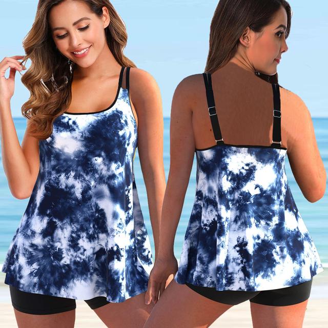 2023 frauen Floral Print Tankini Badeanzug Sommer Plus Größe Bikini Schwimmen Set Weibliche Badeanzüge Brasilianische Bademode 8XL XXXXXL