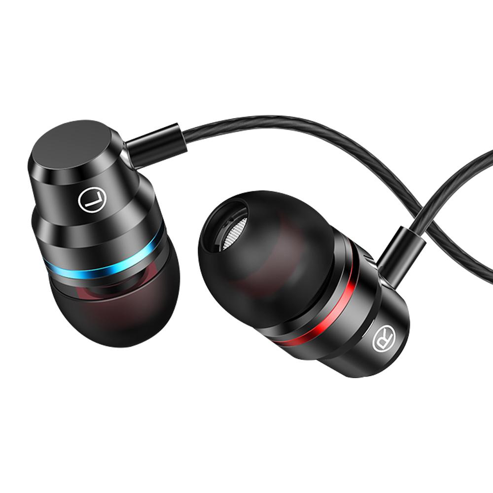 FONKEN 3,5mm In Ohr Kopfhörer Wired Control Ohrhörer Mit Mikrofon Gaming Headset Für Huawei Handy Kopfhörer Sport Musik Headset schwarz
