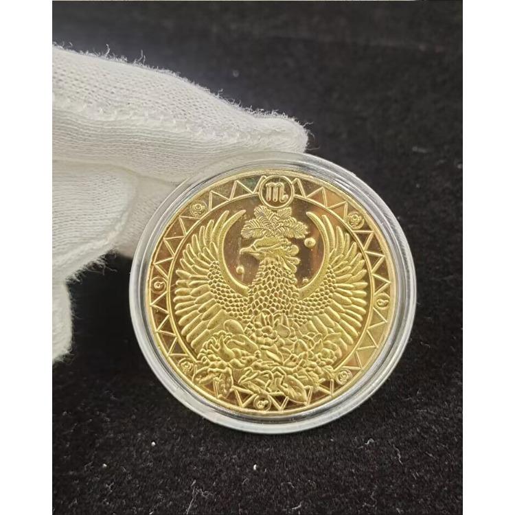 Zwölf Sternbild-Gedenkmedaillen, Zahnfee-Goldmünzen, 12 Sternzeichen-Kunsthandwerk, europäische und amerikanische Münzen, Glückswächter-Sternbild-Münzen