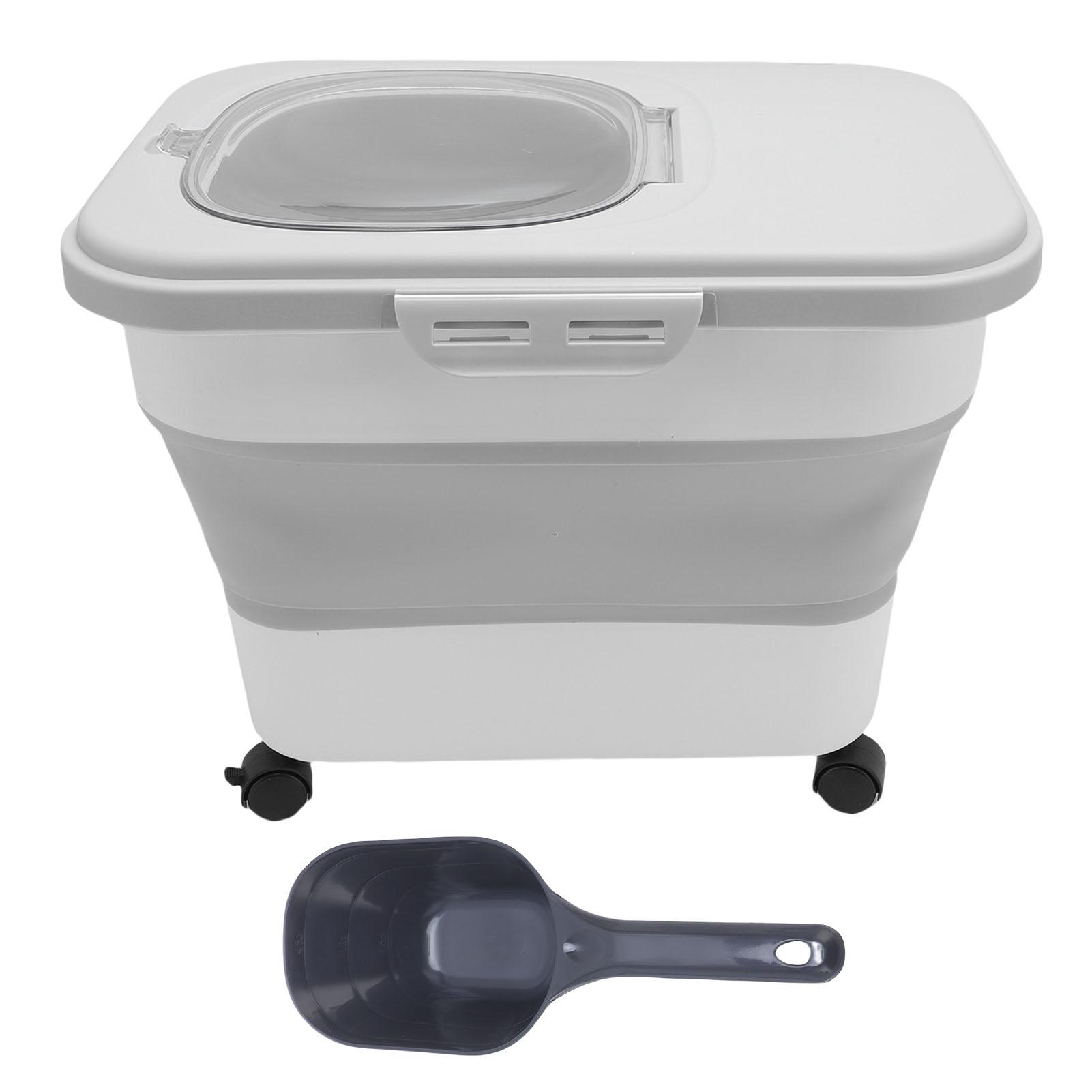 Tierfutter-Aufbewahrungsbehälter 20L Großes Fassungsvermögen Faltbar Multifunktional Versiegelt Hundeaufbewahrung