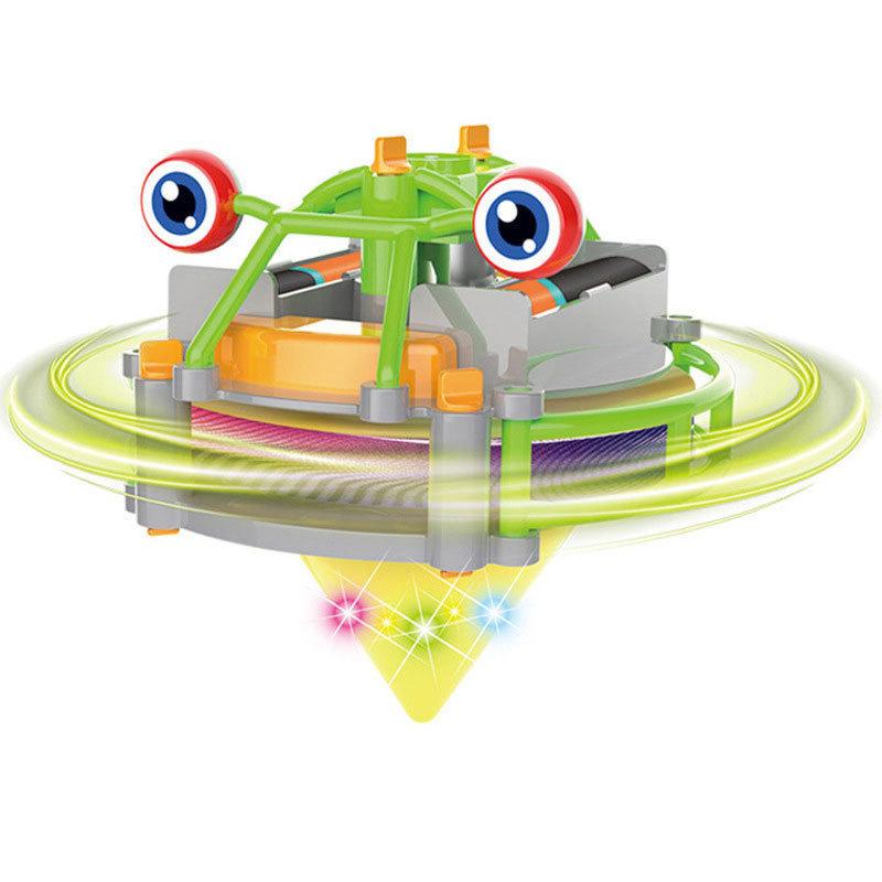 Elektrisches Einrad-Spinner-Spielzeug, neuartiges Tumbler-Einrad-Gyroskop-Spielzeug, elektrischer Fingerspitzen-Spinner für Erwachsene und Kinder, Geburtstagsgeschenk 10*10*11cm gelb