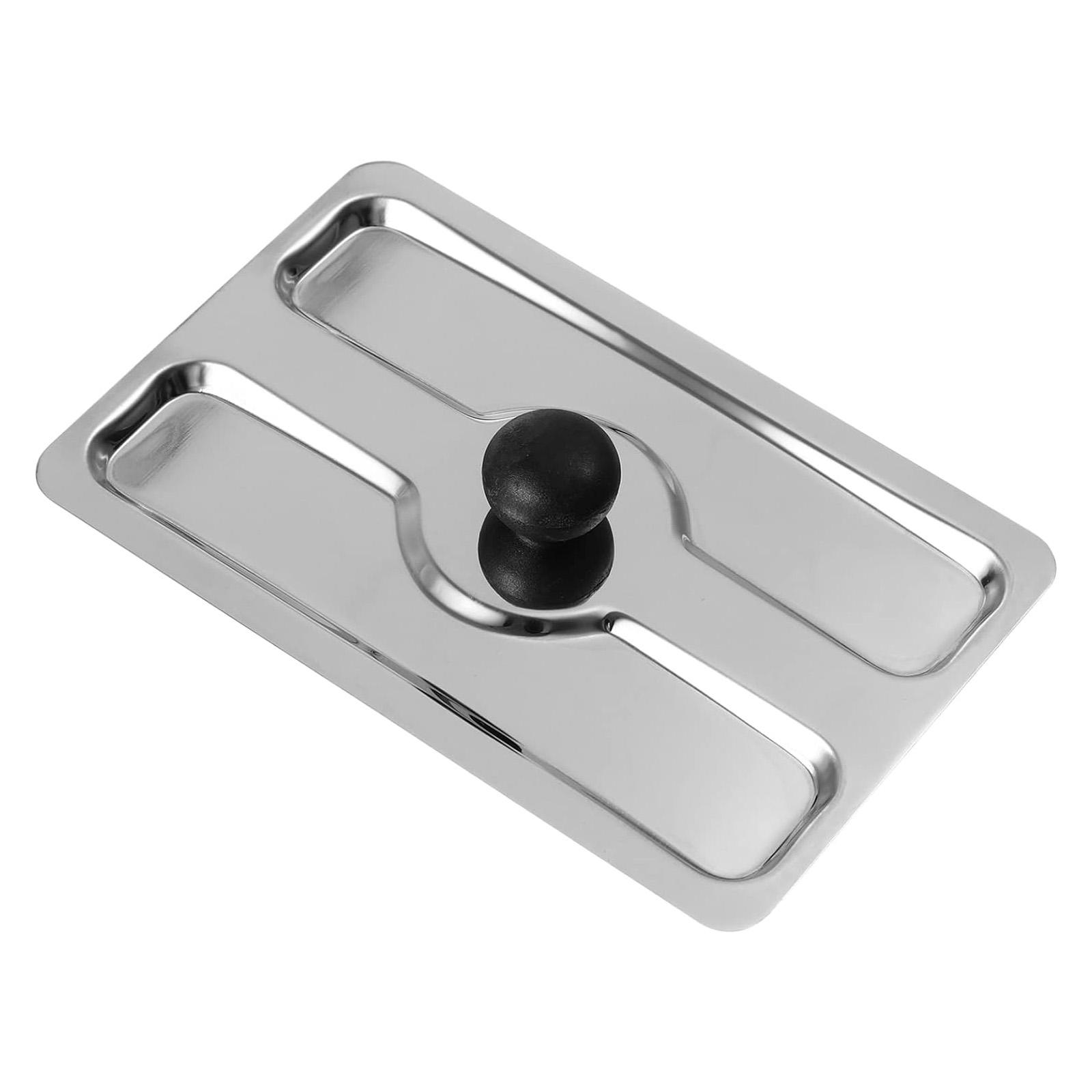 Edelstahl Toasterdeckel Ersatz Toaster Staubschutz Toastermaschinenabdeckung Brotbackmaschinenabdeckung für Toaster
