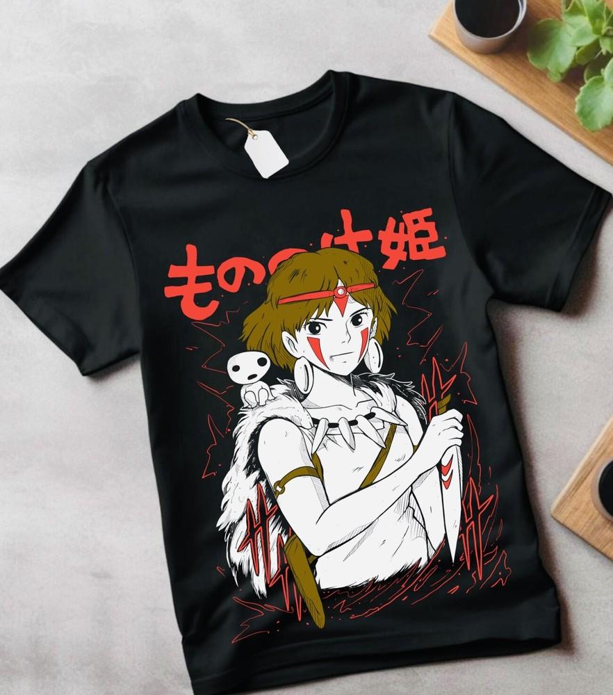 Prinzessin Mononoke Anime T-Shirt,, neu, HOT HOT- unisex,!! neu,!!! neue-kunst Hemd S