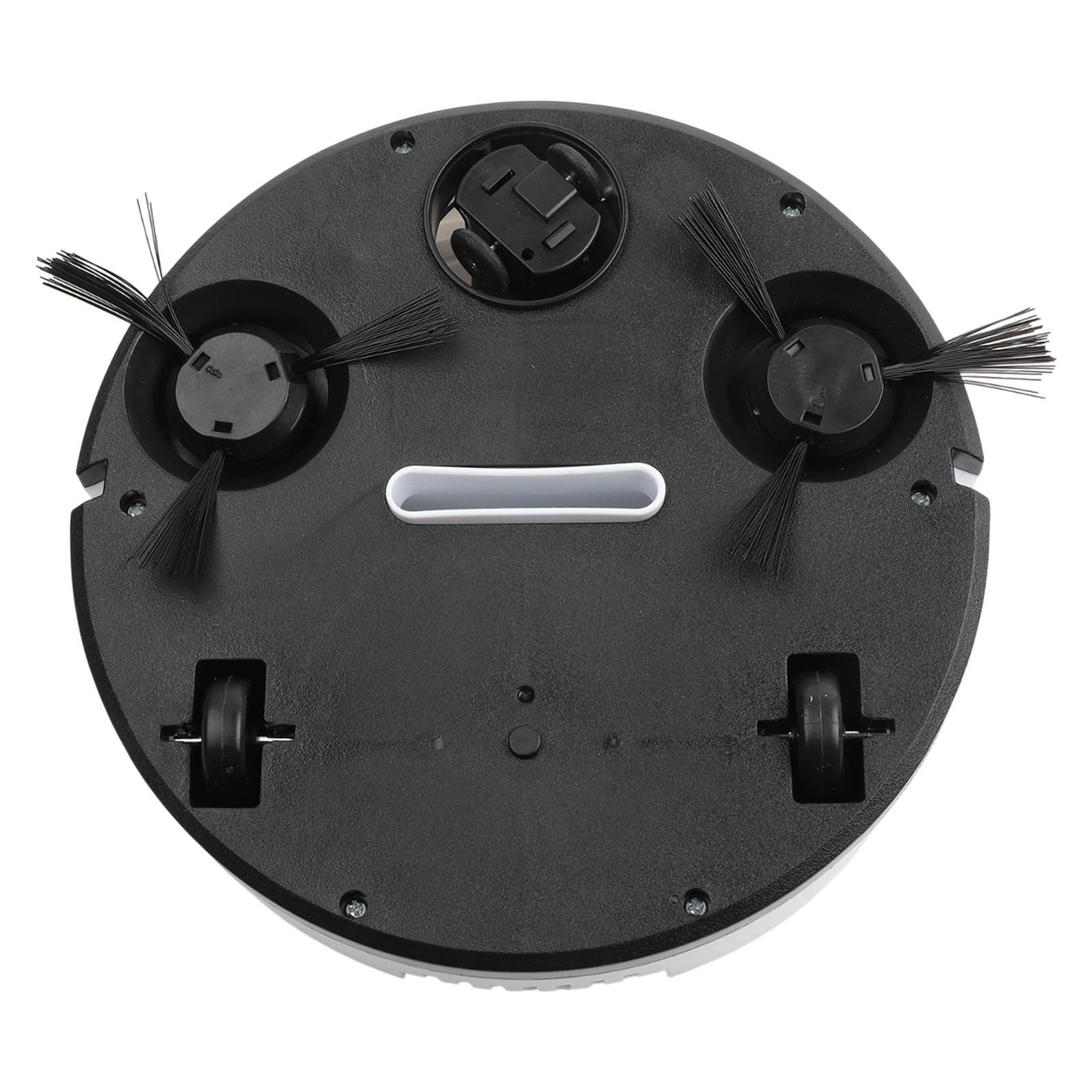 Für extrem schlanken Saugroboter mit Wischfunktion für Tierhaare und Teppichböden black