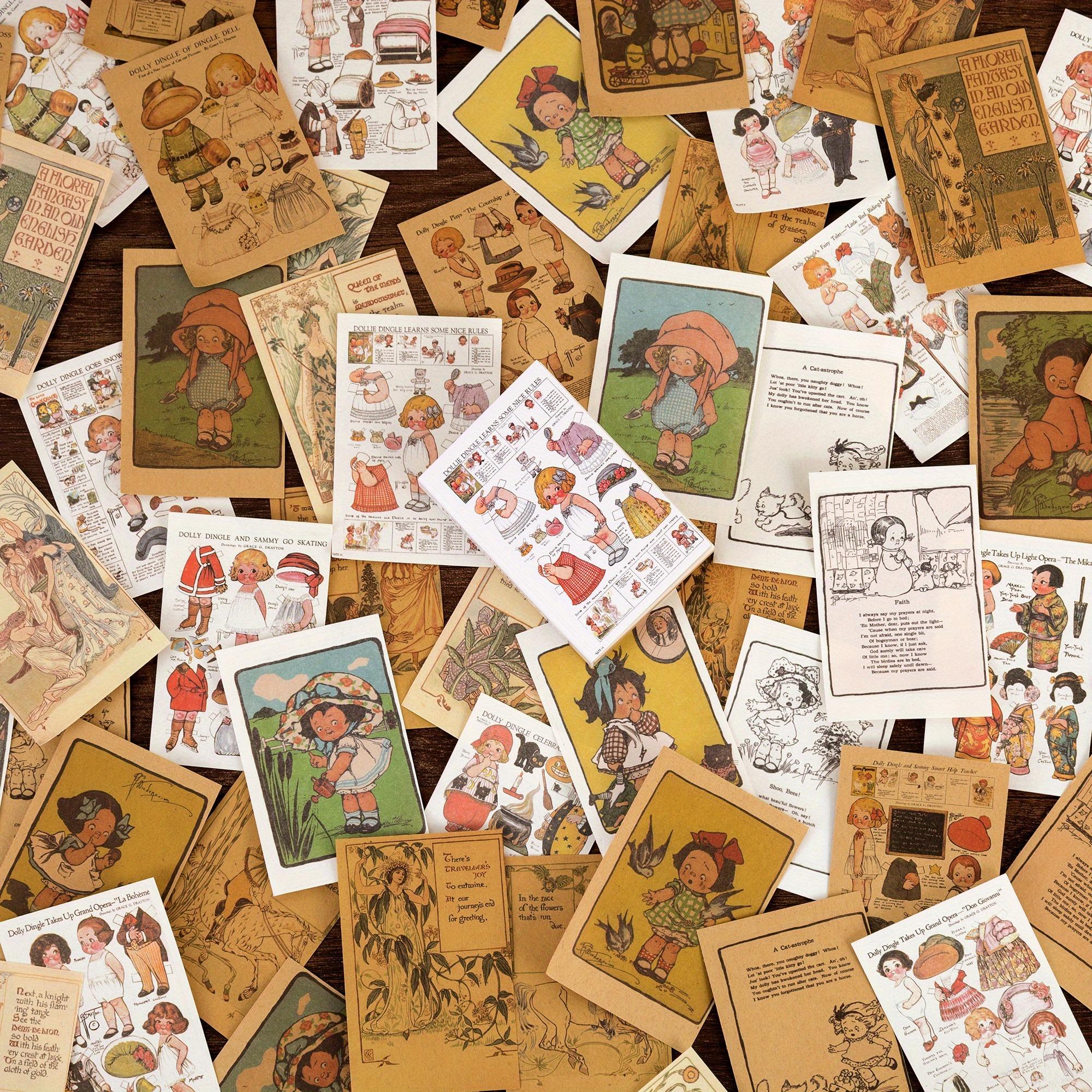 1 Stück Scrapbooking Material Papier Schmetterling Pflanze Märchen Geschichte Etiketten Dekorativ Collage Tagebuch Album Bastelbedarf no1