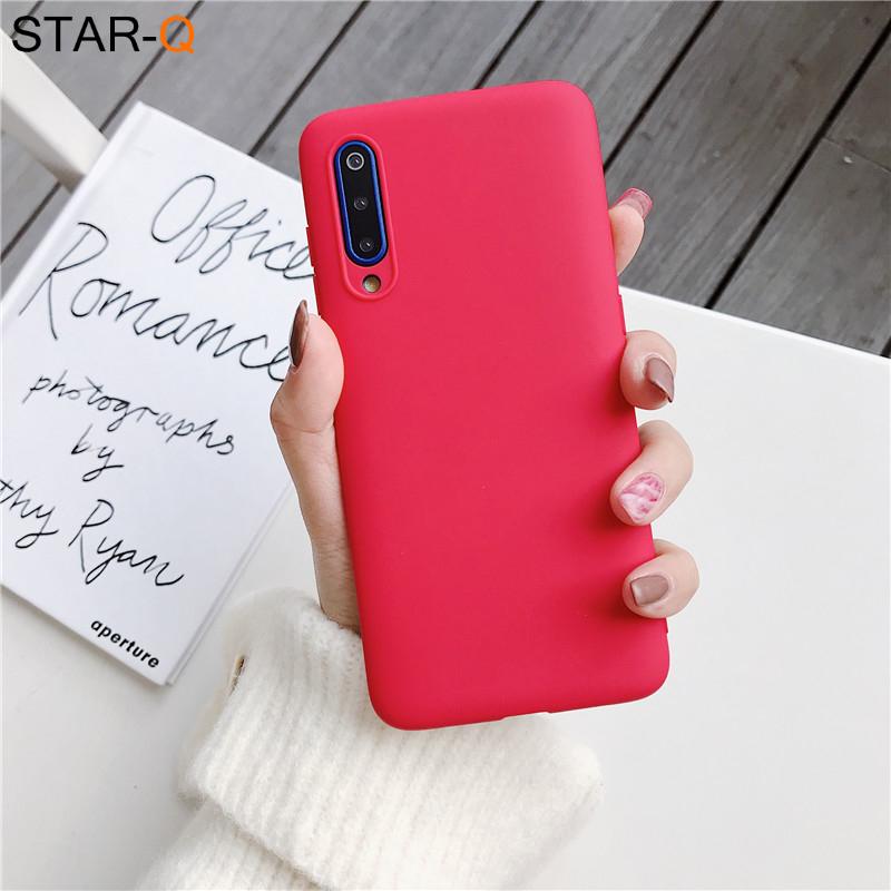 Candy Color Silikon Handyhülle für Samsung Galaxy A50 A70 A30 A40 A20 A10 Galaxi A51 A71 A20e M30s A7 2018 Matte Soft Tpu Hüllen a7 2018 rot