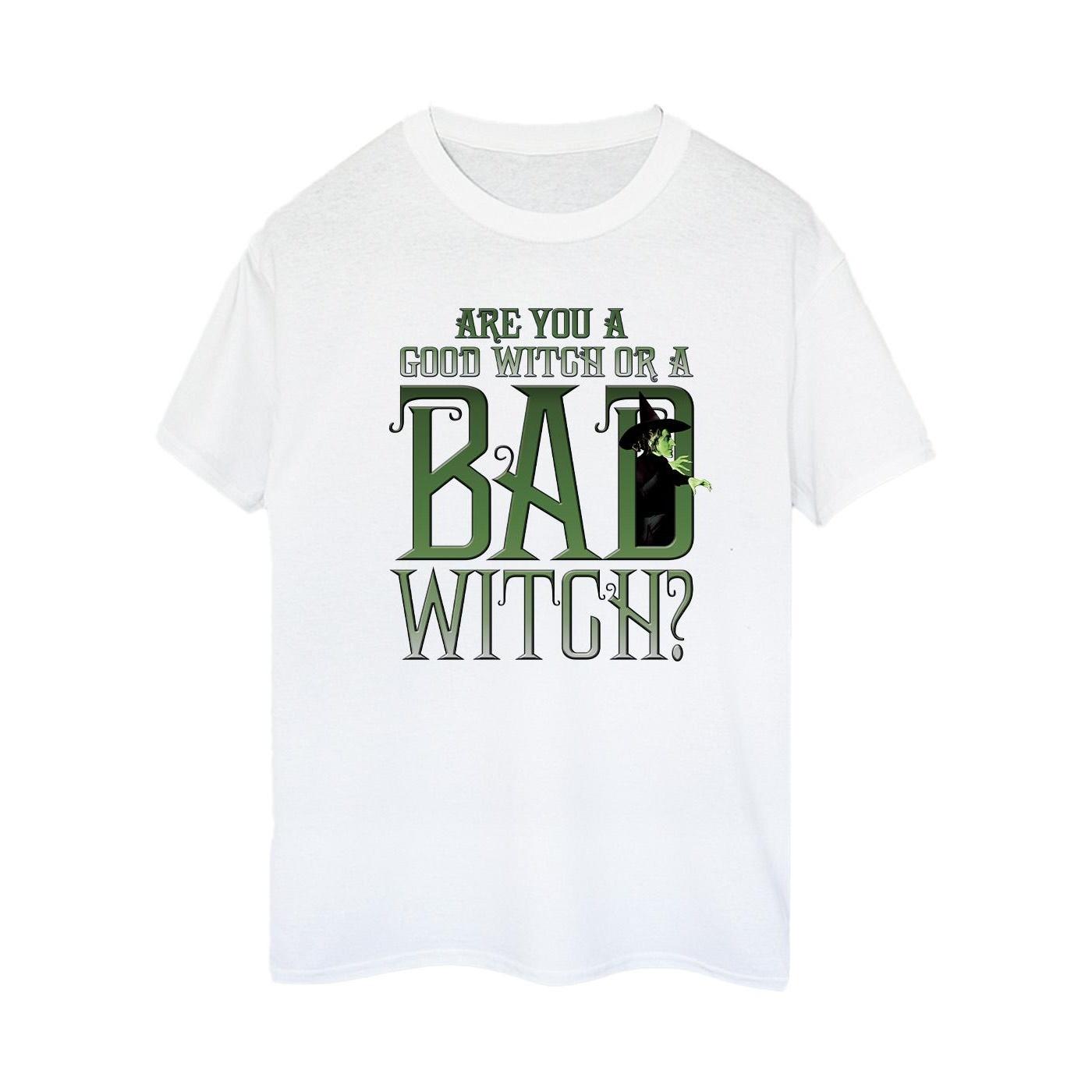Der Zauberer von Oz Damen/Damen Böse Böse Hexe Boyfriend T-Shirt S weiß