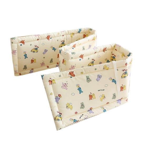 Universeller Bettschutz Weicher Bettschutz Atmungsaktive Baumwollpolsterung für Babybett Laufstall Beistellbett Kinderschutz Sicherer Bettrandschutz für Jungen Mädchen XXL K