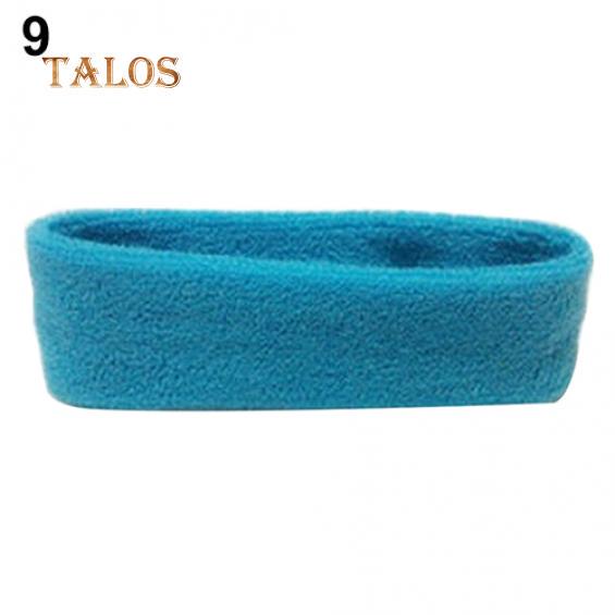 Mode Frauen Männer Sport Schweiß Schweißband Stirnband Yoga Gym Stretch Kopf Haarband Haare Schmuckstück hellblaue