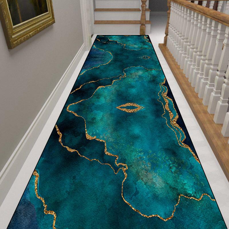 Flurläufer Teppiche für Flur Wohnzimmer Dekoration Zuhause Gang Fußmatten Luxuriöse Eingangsbereich Dekoration Bereich Langer Streifen Teppich 80x300cm 31.5x118in