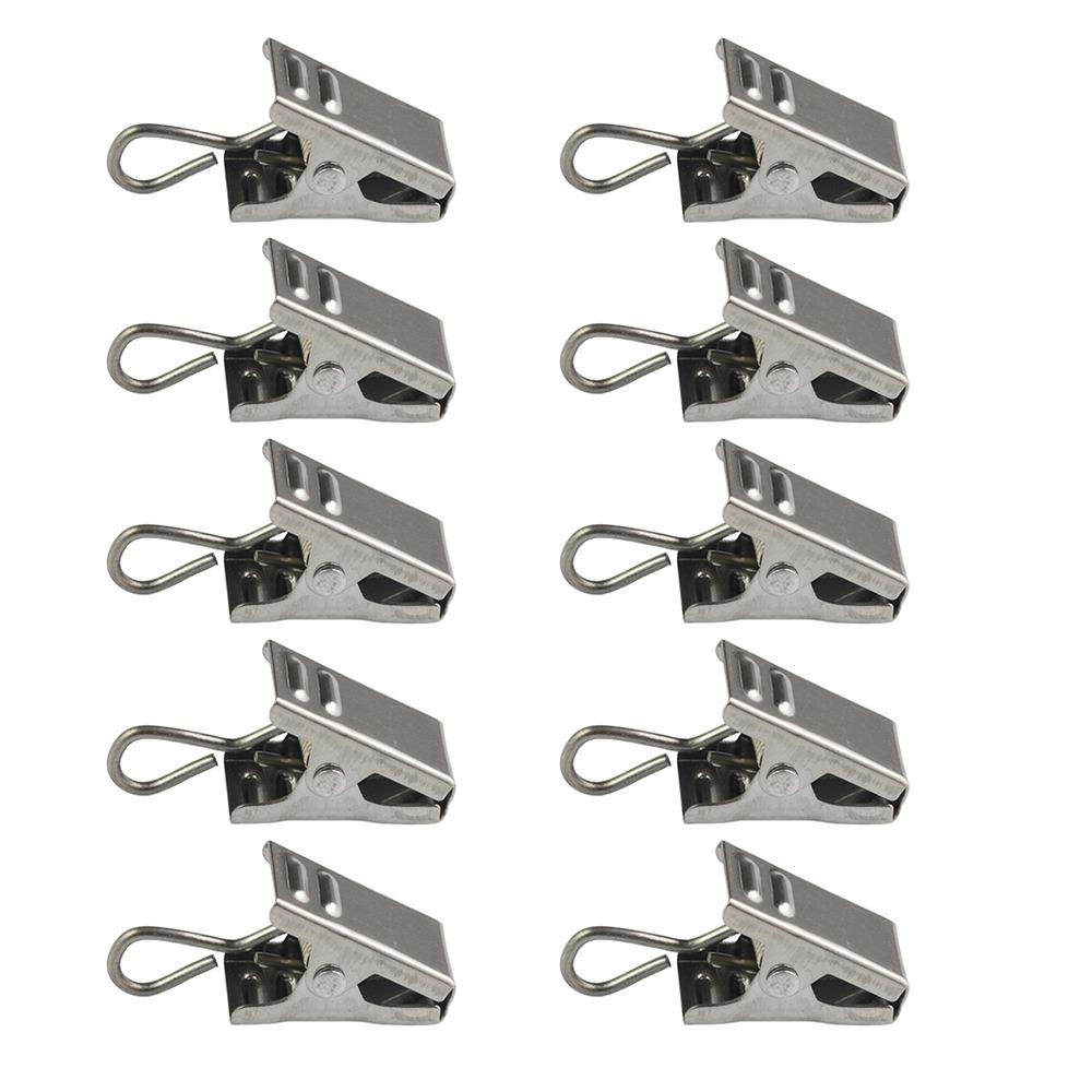 100 Stück Edelstahl Gardinen Krokodilklemme Öffnungs-/Schließmaul Vorhänge Klemme Vorhänge Stangen Style 2