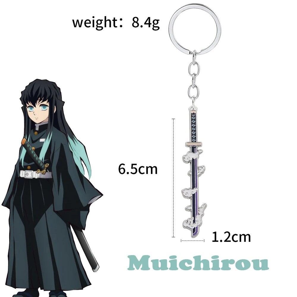15 Arten Anime Demon Slayer Kimetsu No Yaiba Schwert Schlüsselanhänger Rengoku Kyoujurou Giyuu Shinobu Waffe Schlüsselanhänger Metall Anhänger Geschenk black