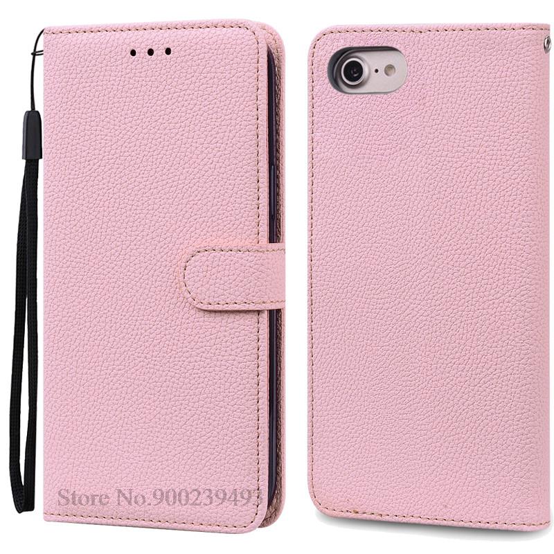 Luxus Brieftasche Hülle für iPhone 6 6S Hülle iPhone 7 8 Plus Weiche Silikon Leder Klapphülle für Coque iPhone 8 7 6 6S Plus Cover Tasche iPhone 8 rosa