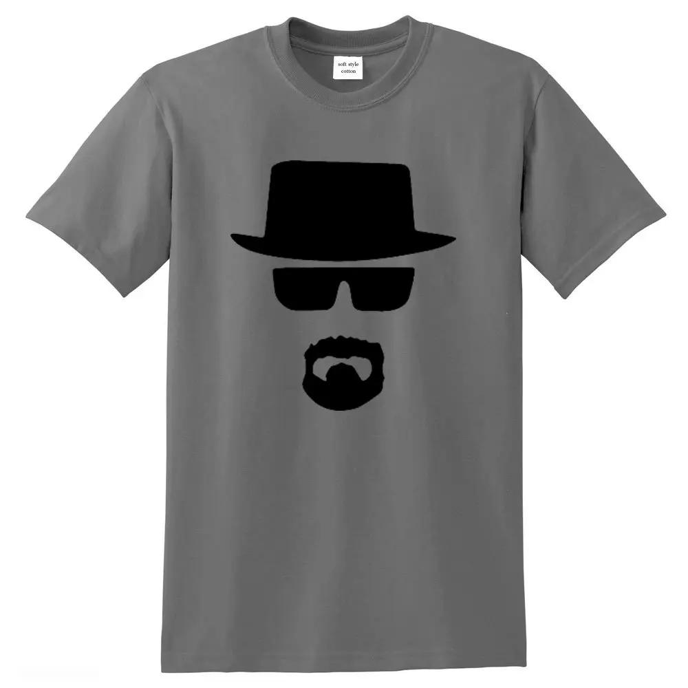 Breaking Bad Herren Top Qualität Streetwear 100% Baumwolle Locker Heisenberg bedrucktes T-Shirt Sommer Herren T-Shirt cooles Herren-T-Shirt XXXXXL rosa