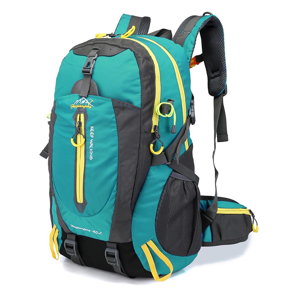 40L wasserabweisender Reiserucksack, Camp, Wanderung, Laptop, Tagesrucksack, Trekking, Klettern, Rückentaschen für Männer und Frauen see-blaue