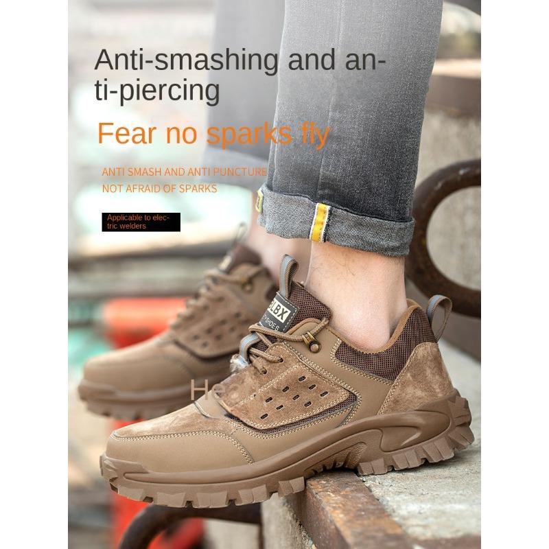 Arbeitsschuhe Herren Bruchsicher und Durchstichfest Niedrig Geschnitten Leicht, Bequem und Rutschfest Schützende Arbeitsschuhe 43