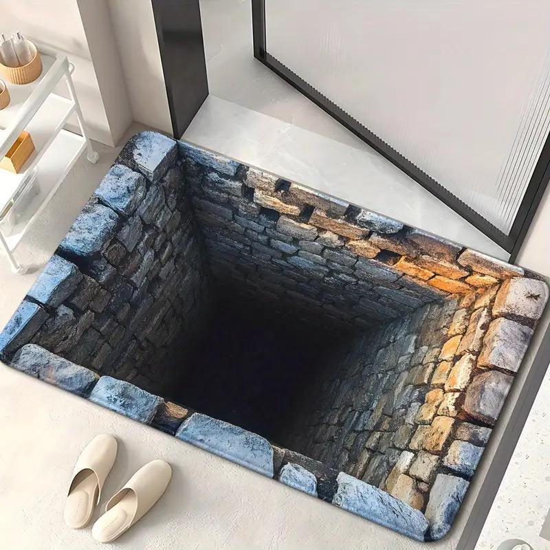 3D Fußmatten Teppich Badezimmer und Toilette Saugfähig Rutschfest Fußmatten 40 * 60Cm