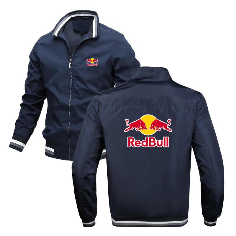 Red Bull Druck Hohe Qualität Herren Winterjacken für Männer Jacke Herren Winterjacke Herren Winterkleidung 2XL navy blau