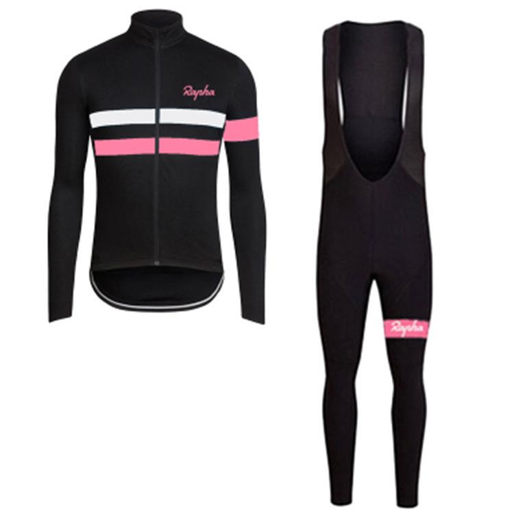 Rapha Herbst und Winter Langarm Radsportanzug Herren und Damen Schnelltrocknend Atmungsaktiv Mountainbike Rennrad Radsportausrüstung 5XL