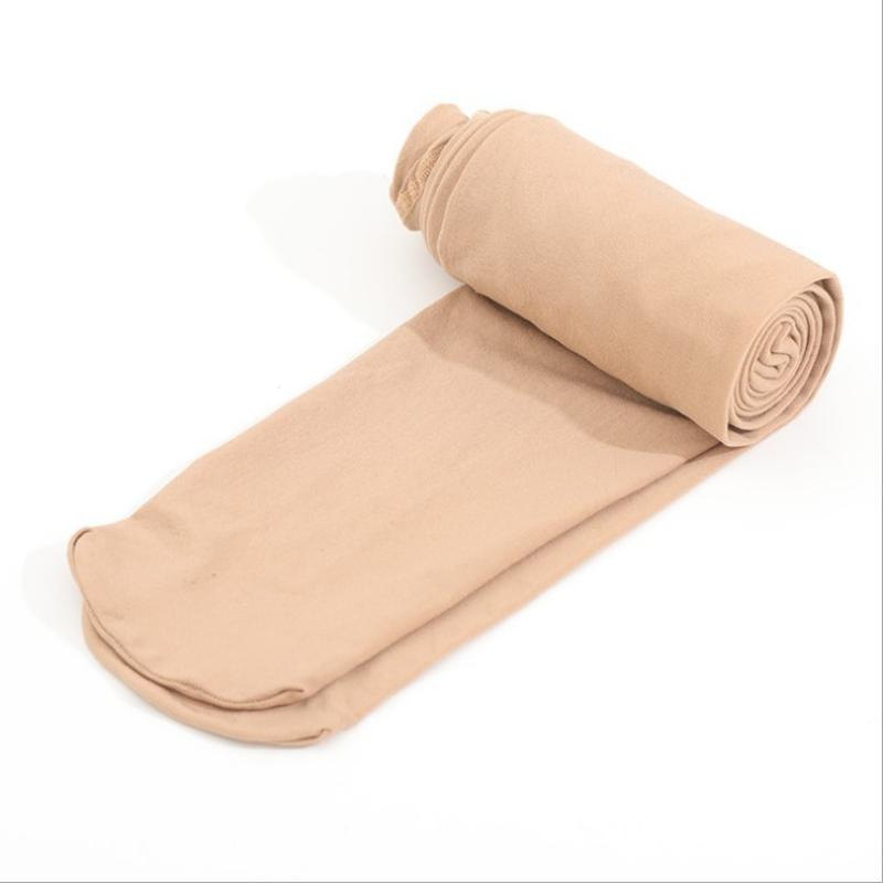Frühling und Herbst Dünne Strumpfhosen aus Samtimitation 80D Mikrotransparente Strumpfhosen mit Bodenbildung Sexy Strümpfe für Damen One size beige