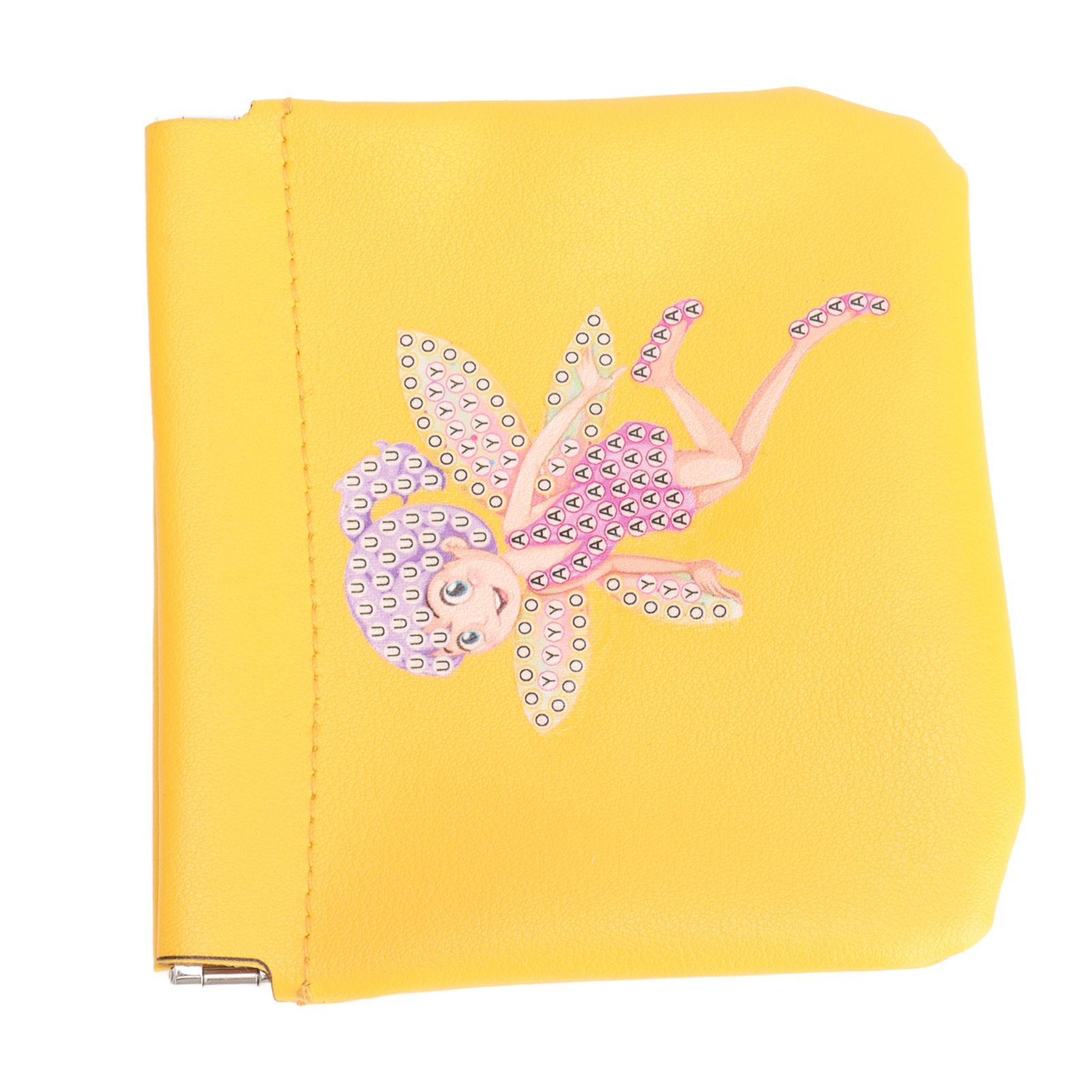 Strassmalerei Make-up Tasche Niedliches kleines Mädchen Muster DIY Handarbeit Glänzende Kosmetiktasche für Lippenstift Münzen