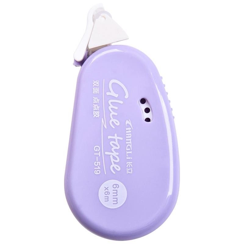 1 stück Doppelseitiges Klebeband Punkte Klebeband DIY Scrapbooking Collage Fotoalbum Schule Schreibwaren Roller Klebeband Kunst band violett