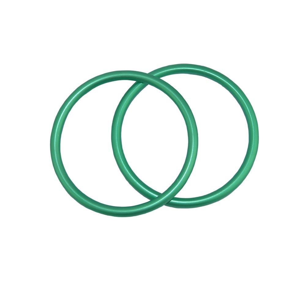 TOPIND Babytrage Grüne Ringe, Aluminium, Leichtgewicht, 3  Durchmesser, Doppelpack, grün