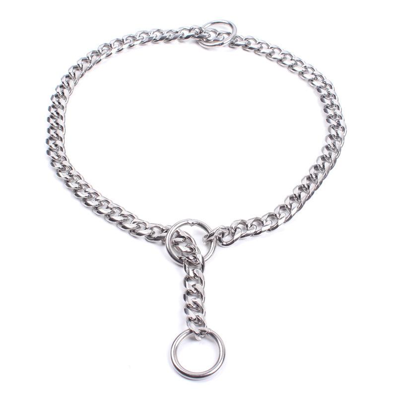 Hund P Kette Halsband Edelstahl Nahtlose Schweißung Bissfest Hund Explosionsgeschütztes Design Klein Mittelgroß und Groß Hund Halsring 3.0mm*65cm