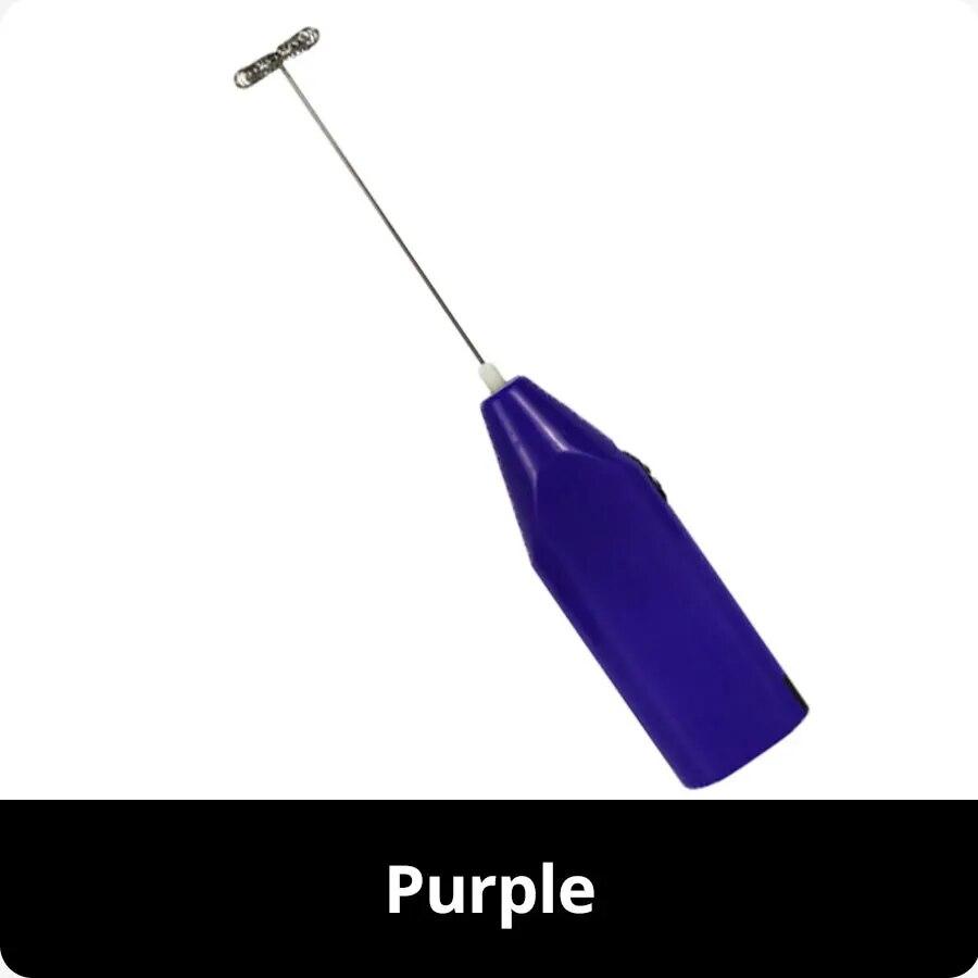 Mini Elektrische Kaffee Mixer Hand Egg Beater Blase Getränk Rühren Bar Elektrische Schneebesen Mixer Milch Schneebesen Küche Werkzeug violett