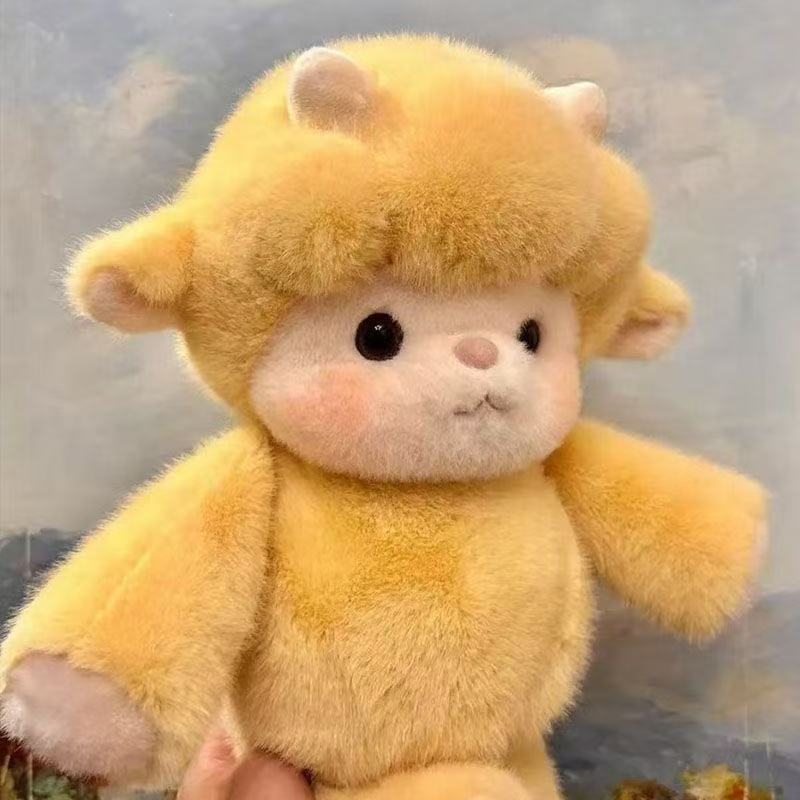 Su Heights Lamm Puppe hohe Qualität laufendes Lamm Puppe Reis heißer Puff Plüschtier Kindergeschenk 60cm