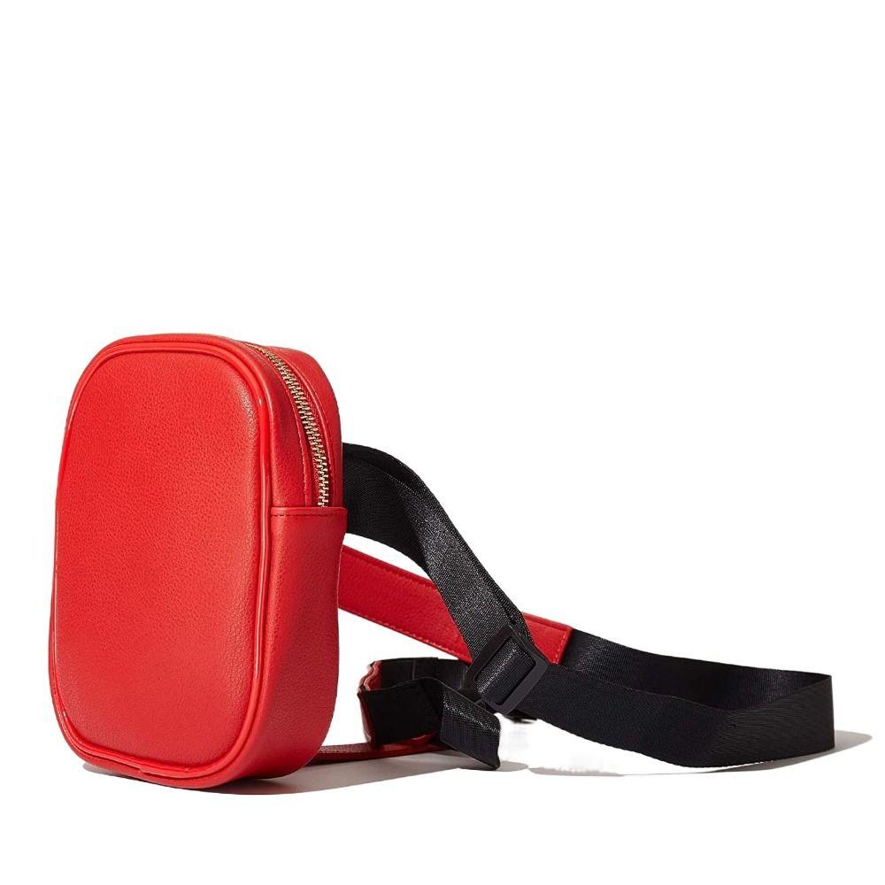 Pu Leder Motorrad Frauen Taille Bein Kreuz Motorrad Fanny Pack Motorrad Zubehör rot