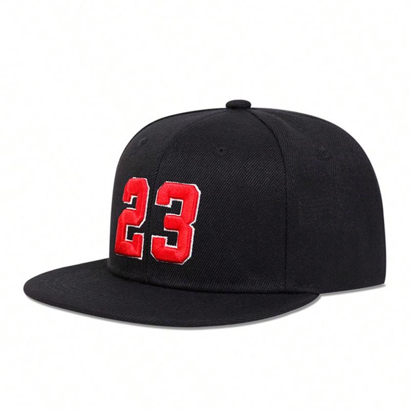 Kinder-Baseballmütze mit der Nummer 23, Stickerei, modische Unisex-Mützen für Jungen und Mädchen, Snapback-Kappe mit UV-Schutz
