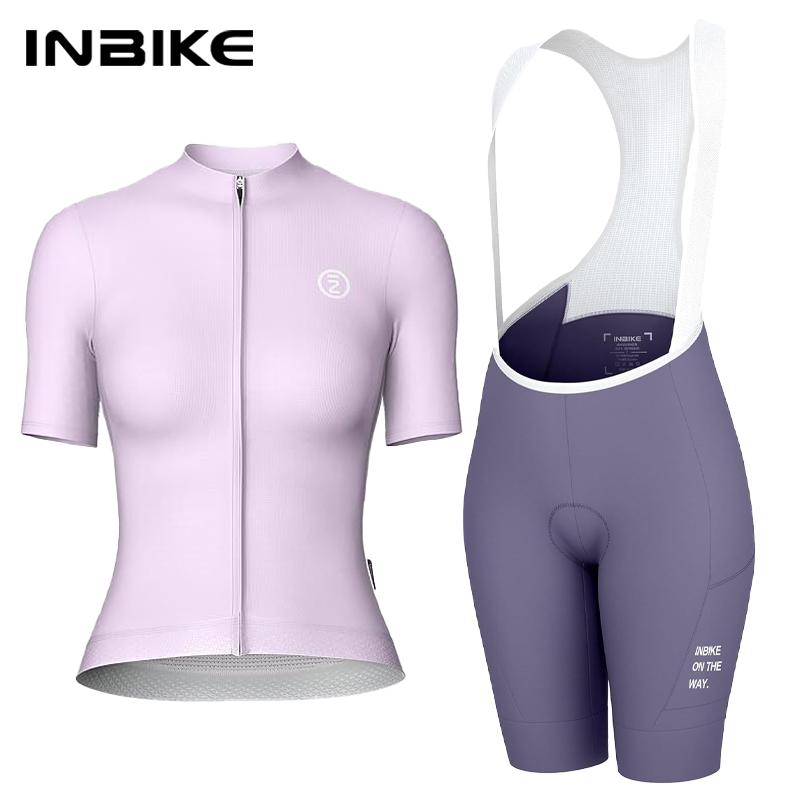 2026 Damen Radtrikot Set Rennradtrikot Kurze Ärmel Fahrradbekleidung Radhose mit Trägern und Taschen Radsportbekleidung 4XL