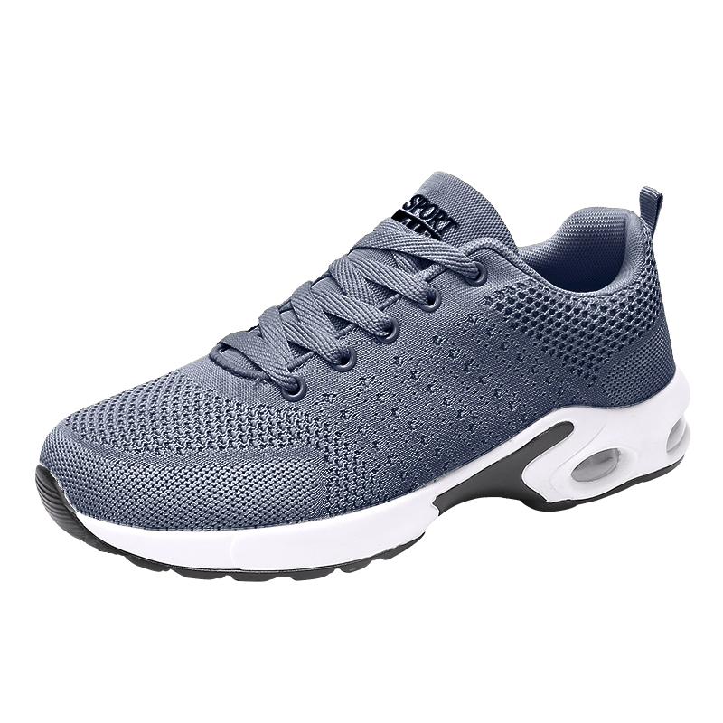 MAEDEF Sommer Freizeitschuh Hohe Qualität Schnürschuh Rutschfest Atmungsaktiv Herren Laufschuhe Outdoor Low-Top Laufschuhe 38 grau