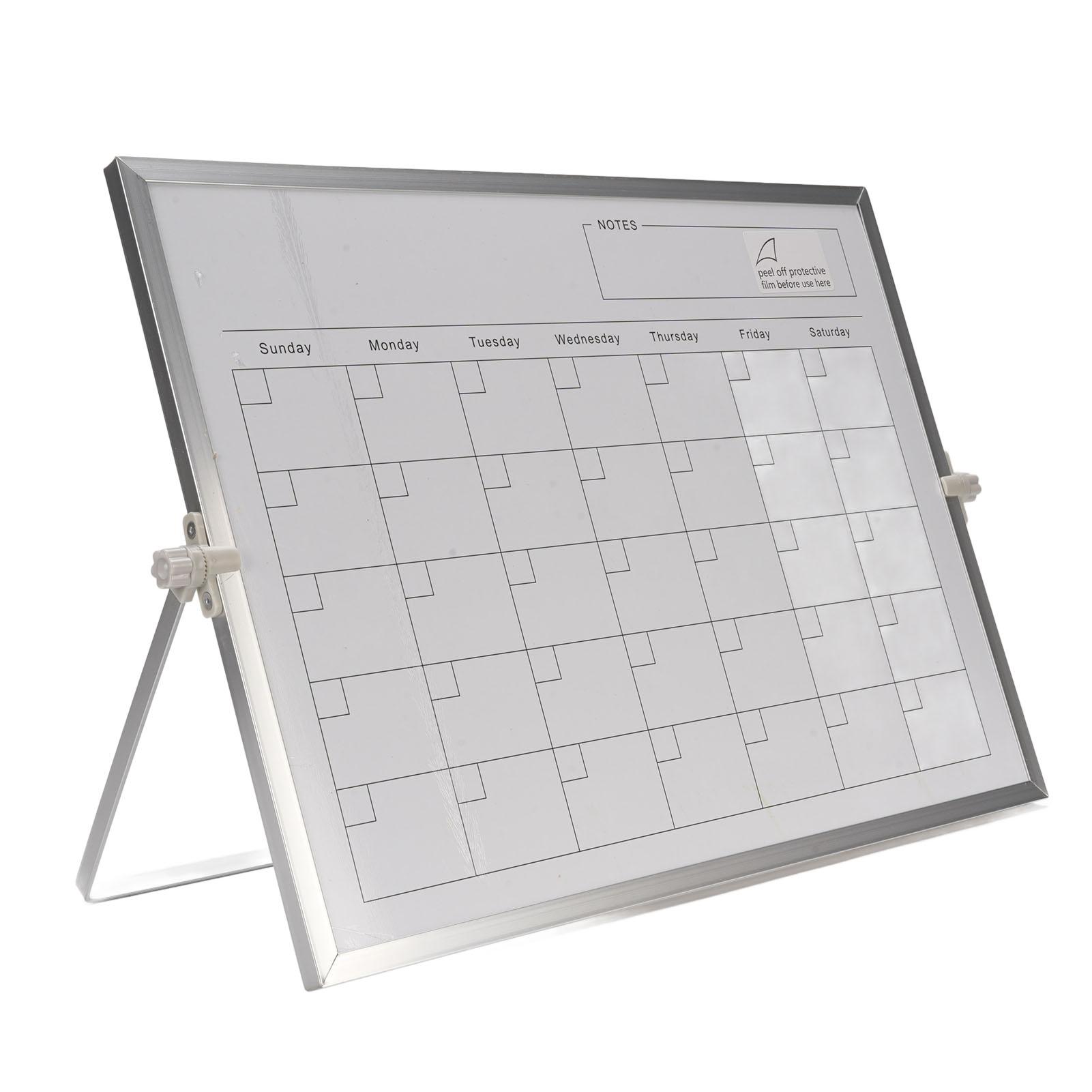 Abwischbarer Kalender 30x40cm Doppelseitiger Magnetischer Tisch-Whiteboard-Kalender Monatsplaner mit
