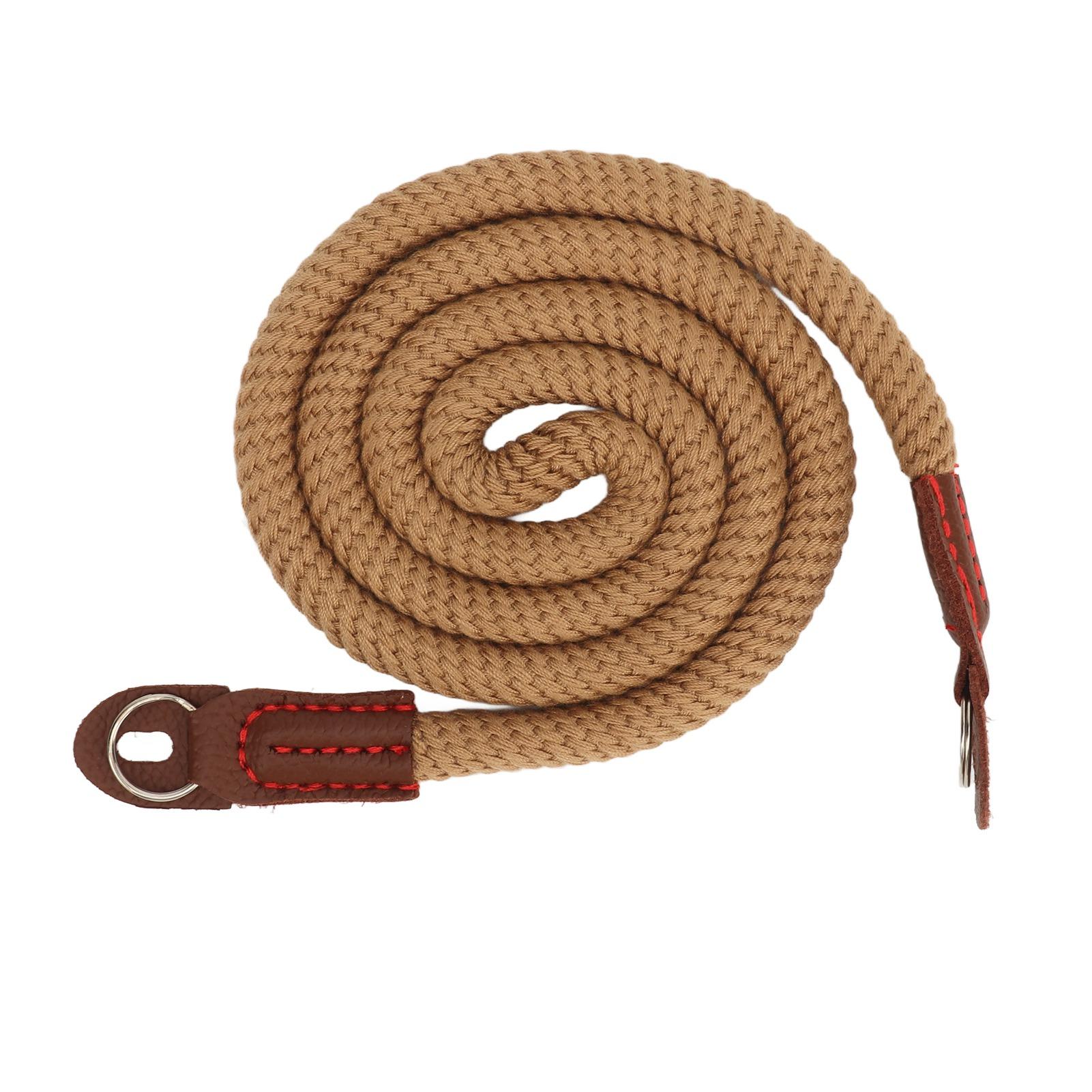 Baumwolle Künstlerisch Schlicht Kamera Gurt Vintage Runder Kordel Kamera Nackengurt für Retro Mini DSLR Kamera braun