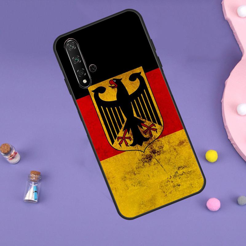 Deutschland Flagge Banner Hülle Für Huawei Nova 11i 3i 7i 5T 11 9 10 SE Y60 Y61 Y70 Y90 Y91 P20 P40 Lite P30 Pro Hülle Huawei P30 Lite