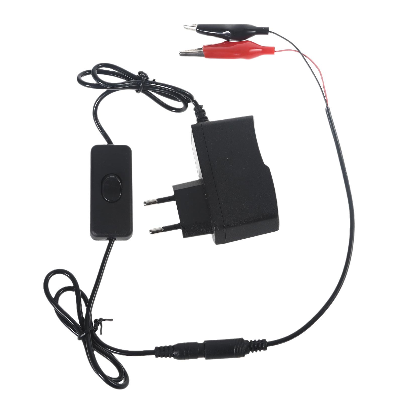 AC-zu-1,5-V-1A-Netzteil mit EIN-AUS-Schalter AA LR6 AAA LR03 LR20 CD-Batterie-Eliminator, ersetzt 1x 1,5-V-Batterie EU