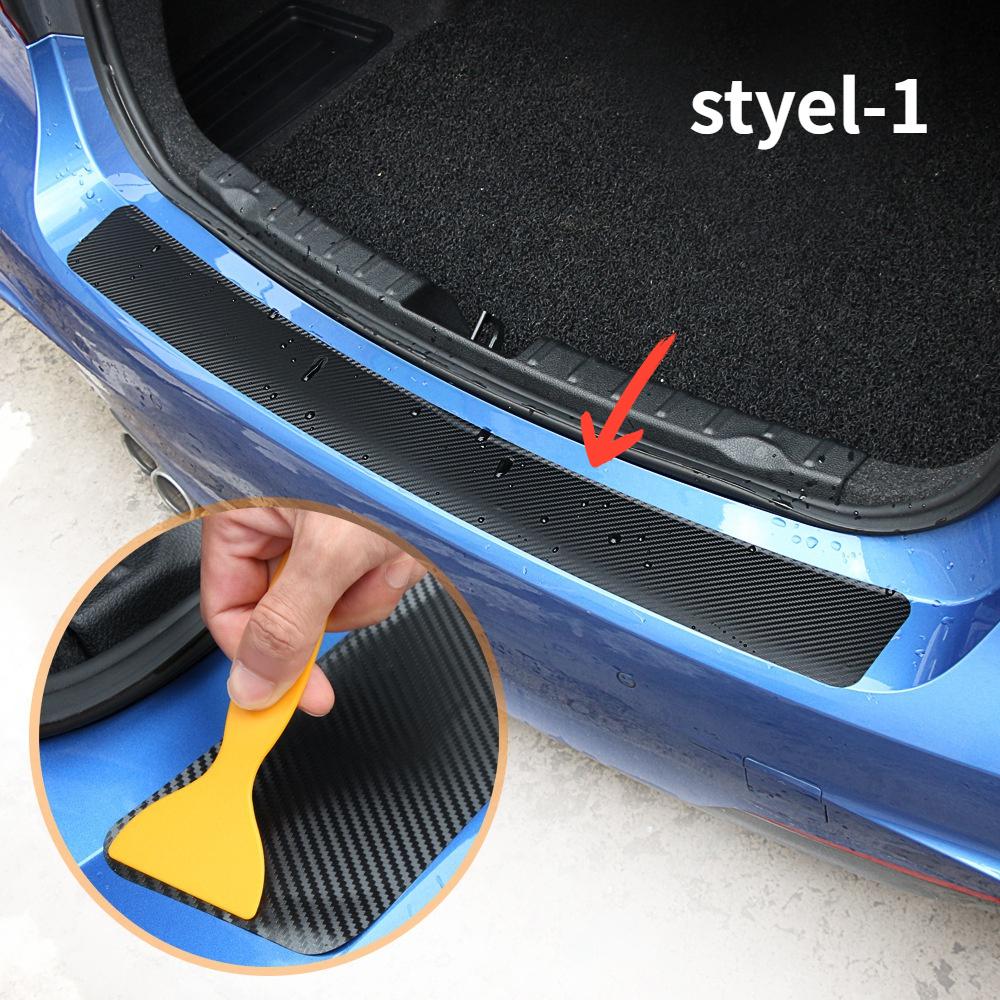 1 Stück Heckstoßstangenschutz fürs Auto, kratzfeste und rutschfeste Kofferraumtür-Einstiegsabdeckung, Ersatzschutzleiste für den Gepäckraum, Autoteile Universal style-1