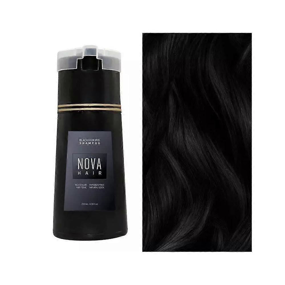 Nova 3-in-1 Haarfärbe-Shampoo Ölkontrolle Flauschig Erfrischendes Haarfarbe Schnell Schwindel Haarfärbe-Shampoo Haarpflegeprodukte rot