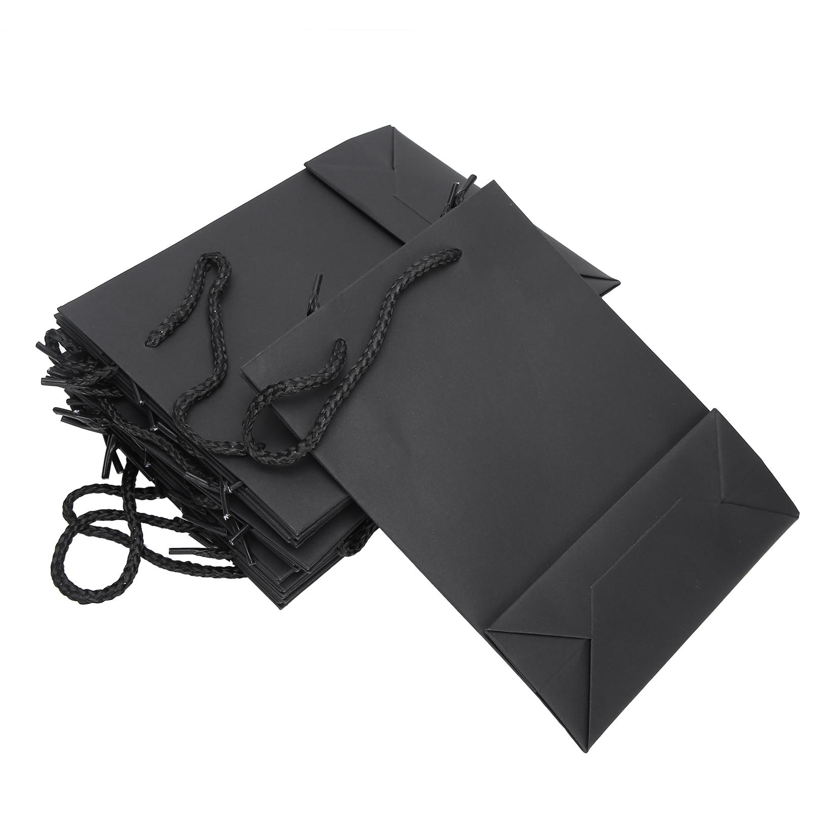 10 Stück Geschenktüten mit Henkeln Einzelhandel Shopping Party Papierverpackung Aufbewahrung Bastelbedarf