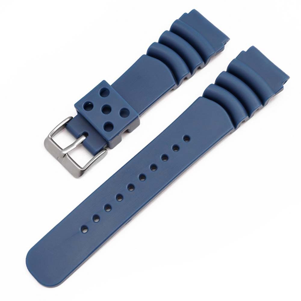 Wasserdicht 20mm 22mm Für Seiko Casio Uhr Weiche Armband Armband Sport Armband Silikon Band 22mm blau