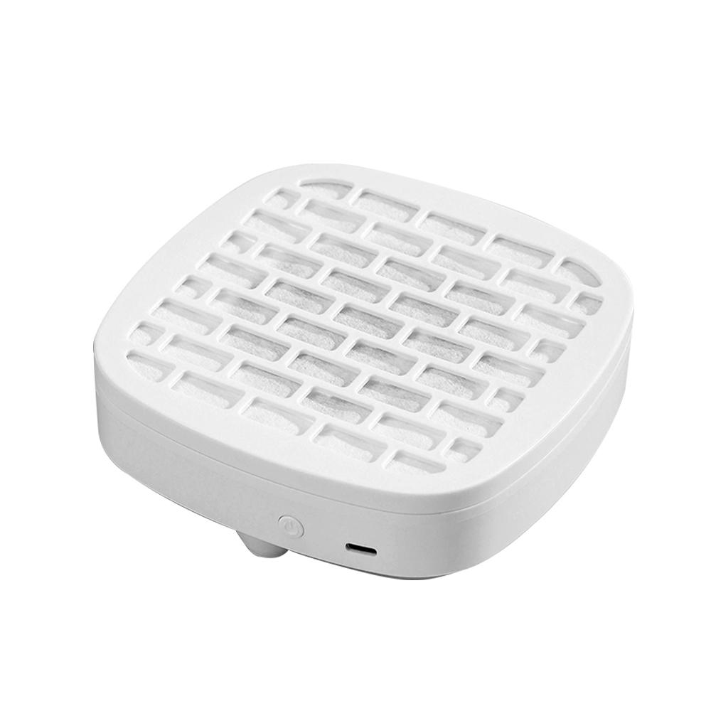 3200 U/min USB Mini Nagelstaubsammler Tragbarer Nagelstaubabsauger Nagelstaubsauger Ventilator Nagelkunst Maniküre Ventilator mit Filter weiß