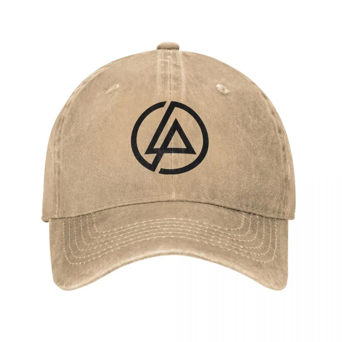 Linkin-Park Meteora Minutes To Midnight Winkel-Emblem Baseballkappe Distressed Denim Kappe Herren Damen Verstellbare Hüte Kappe Adjustable khaki