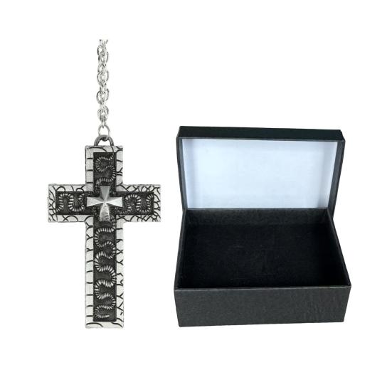 Koreanisches Spiel Halskette Zehnförmiger Anhänger Halskette mit Geheimfach Cosplay Tintenfisch Halskette silber/schwarz