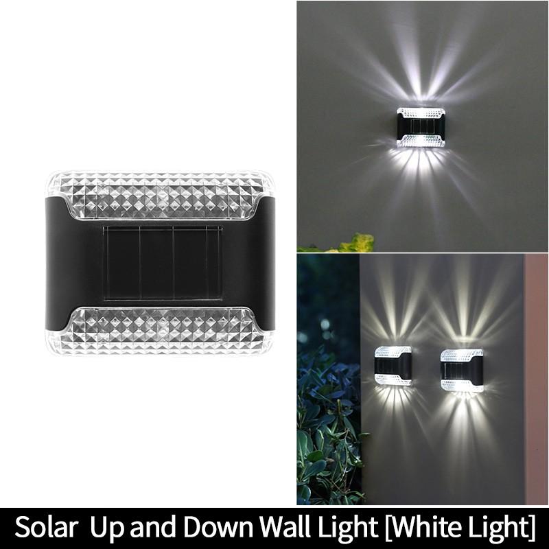 Solar Licht Garten Solar LED Wand Lampe Für Straße Solar Scheinwerfer Smart Licht Außen Beleuchtung Wasserdicht Hause Garten Dekor Lampen white light