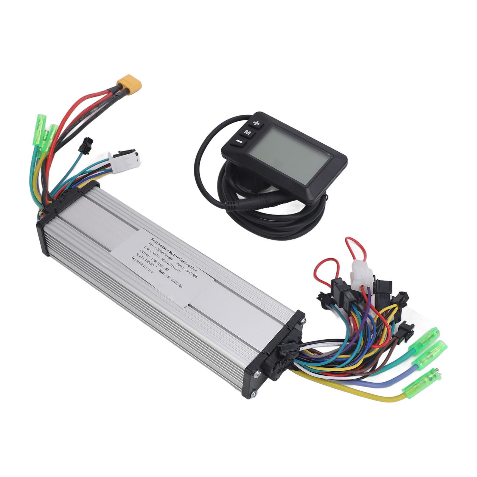 24V 36V 48V 250W 350W Bürstenloser Motor Dual Drive Controller G51LCD Display Elektrischer Fahrrad-Controller